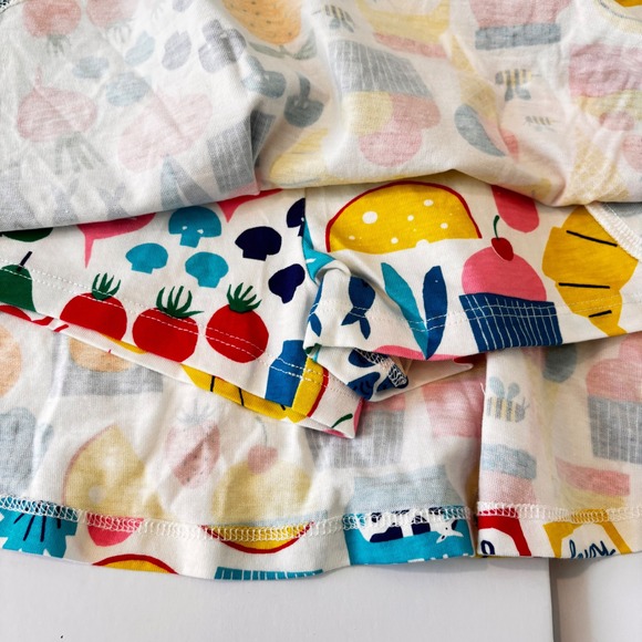 Mini Boden Girls Skort Skort Size 7 8 Y CottonFood Picnic Print Multi Color NWT - Picture 5 of 14